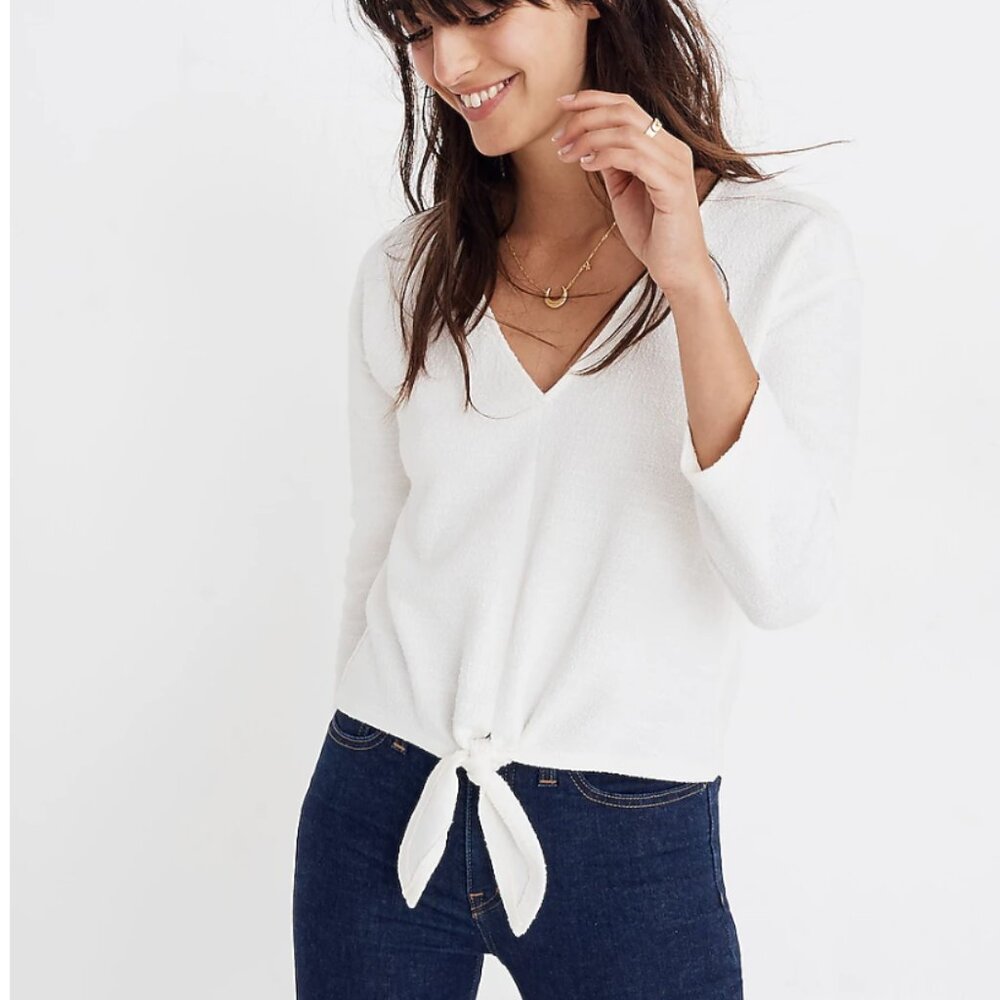 Madewell Texture & Thread White Top